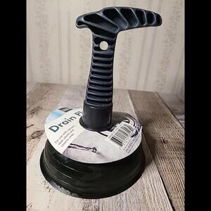 Handy Helpers Drain Plunger Short Handle Rubber